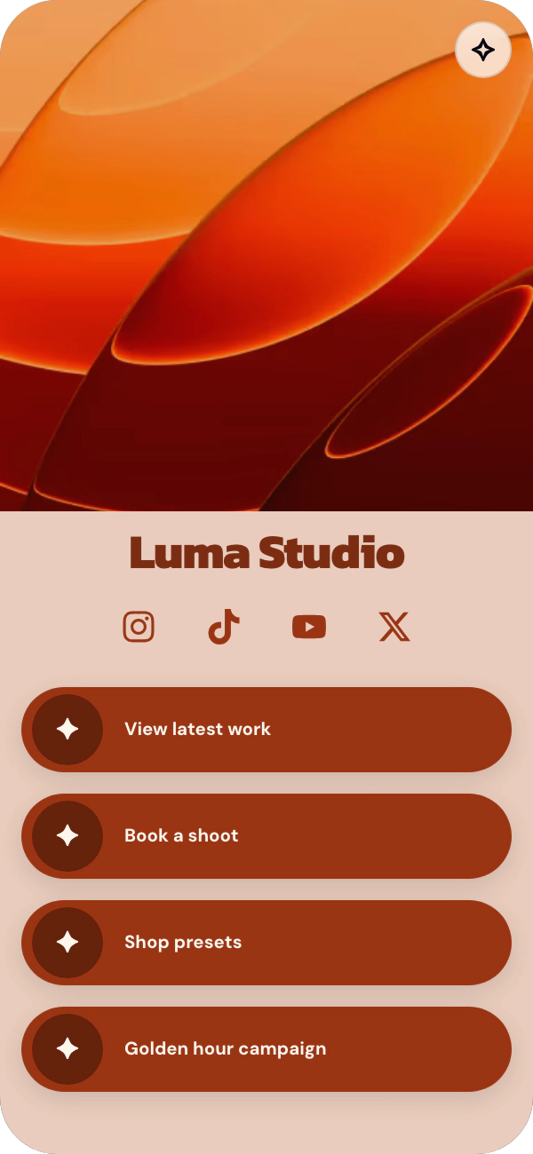 Amber Lens template preview