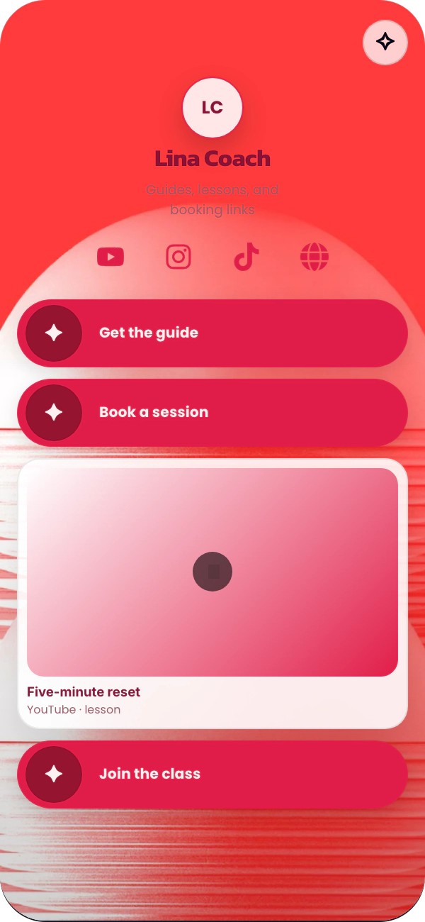 Coral Orbit template preview