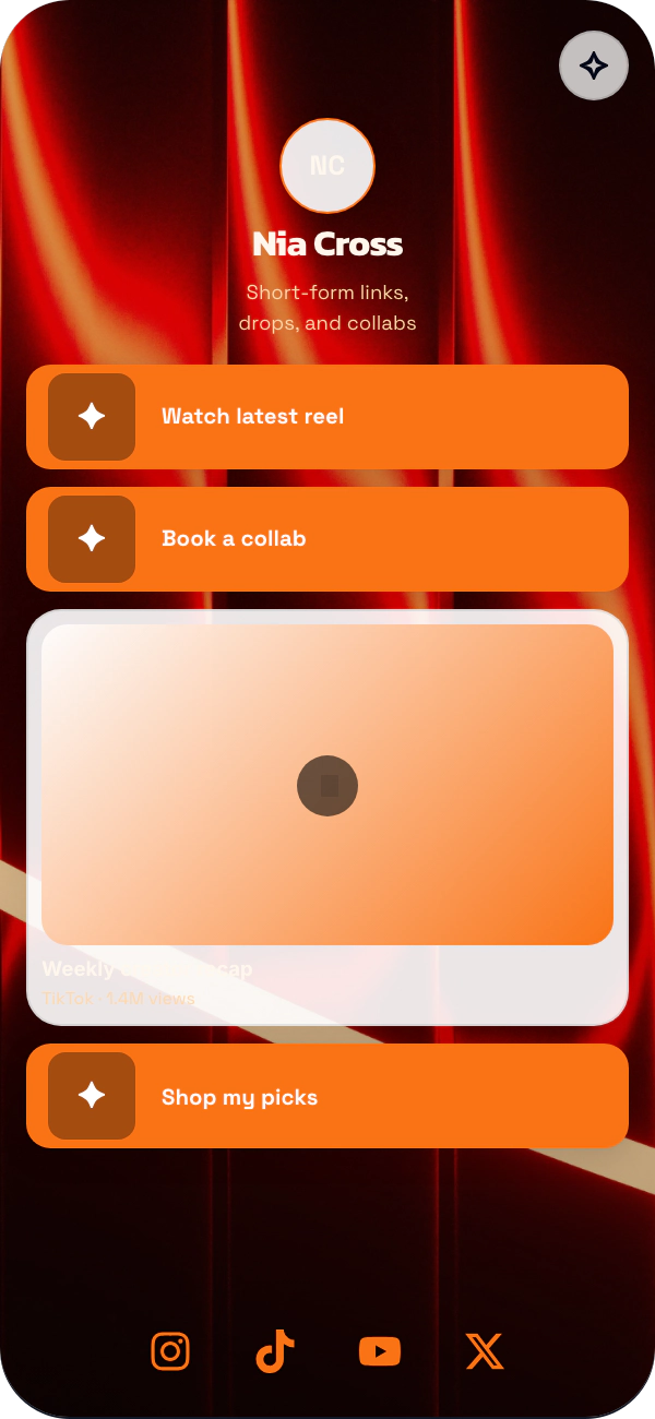 Ember Veil template preview